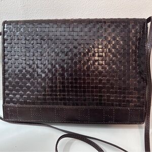 Vintage brown leather Fendi purse